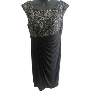 Black Lace Cocktail Dress 10 Classic‎ Elegant Evening Formal Glam Quiet Luxury